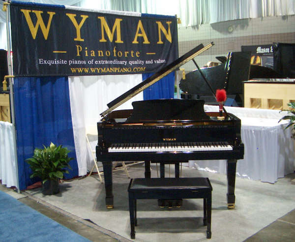 The Wyman Piano booth at the Piano Technicians Guilde Convention and Technical Institute.